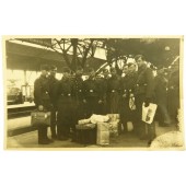 Foto di gruppo dei soldati della Luftwaffe prima di essere inviati al fronte. Coblenza
